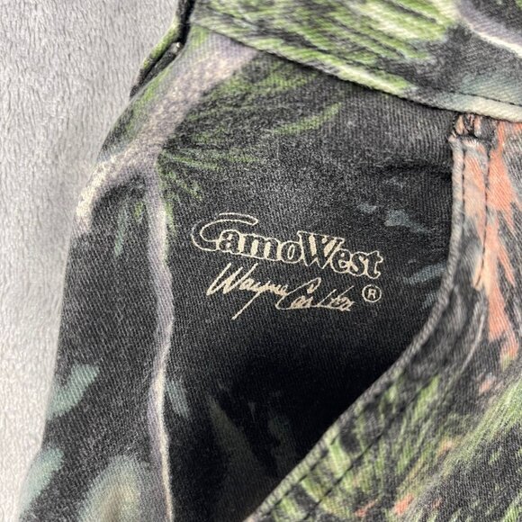 Dickies CamoWest Pants Mens (36)x32 Green Camo Cargo Utility Adjustable Outdoor - Picture 10 of 14